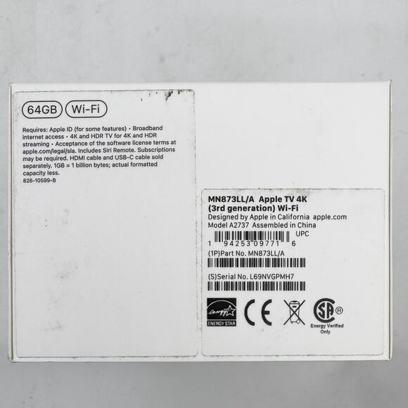 APPLE TV 4K (3rd Gen) 64GB Wi-Fi Streaming Device - Picture 4 of 5